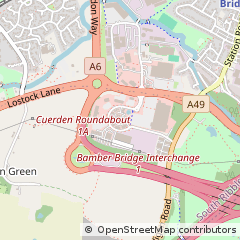 Map of Preston, Lancashire