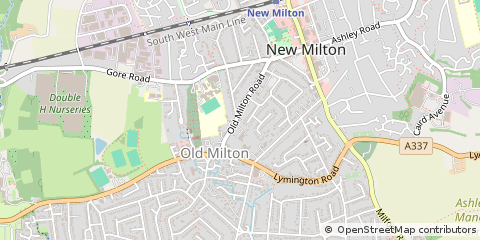 Map of NEW Milton, Hampshire