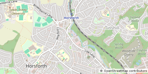 Map of Leeds, West Yorkshire
