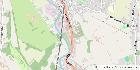 Map of Derbyshire