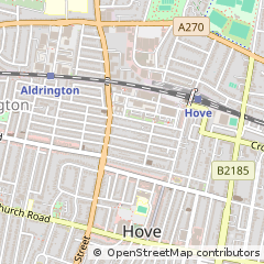 Map of Hove, East Sussex