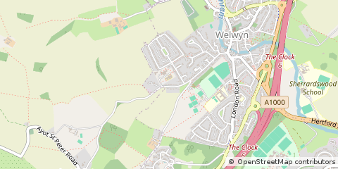 Map of Welwyn