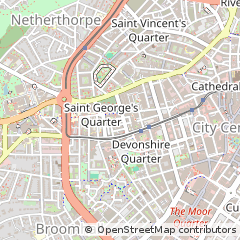 Map of Sheffield