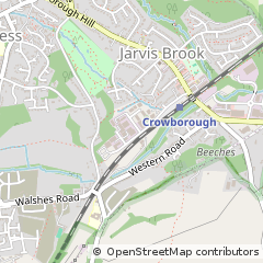 Map of Crowborough, East Sussex