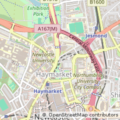 Map of Newcastle Upon Tyne