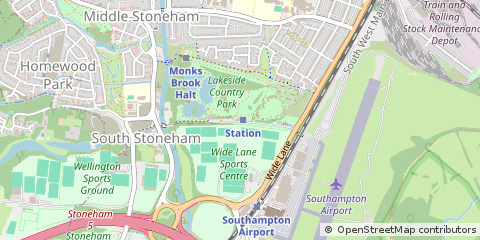 Map of Eastleigh, Hampshire