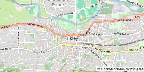 Map of West Yorkshire