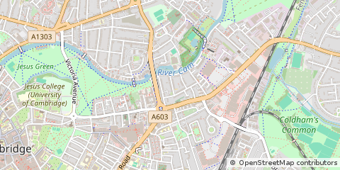 Map of Cambridge, Cambridgeshire