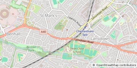 Map of Cheltenham