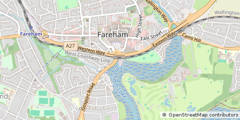 Map of Fareham, Hampshire