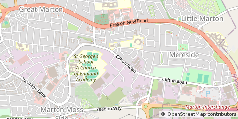 Map of Blackpool, Lancashire
