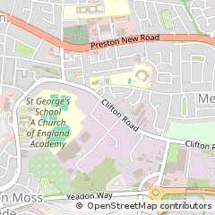 Map of Blackpool, Lancashire