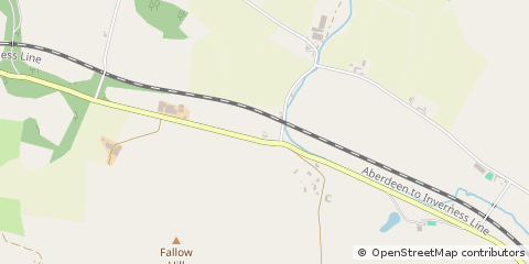Map of Insch, Aberdeenshire