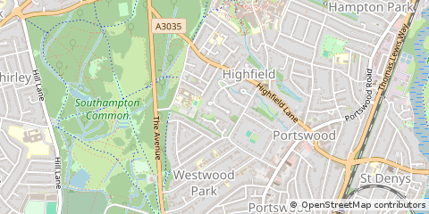 Map of Southampton