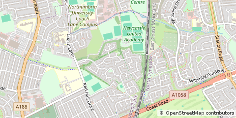 Map of Newcastle Upon Tyne