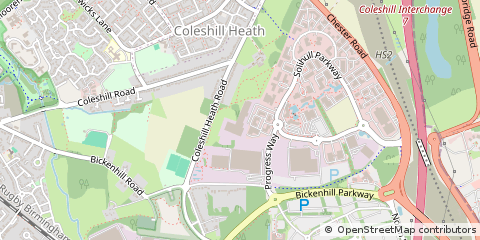Map of Solihull, Birmingham