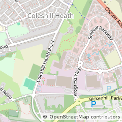 Map of Solihull, Birmingham
