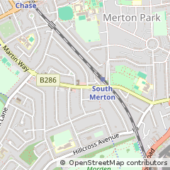 Map of Morden, Surrey