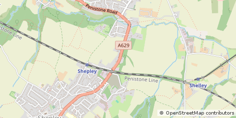Map of Huddersfield