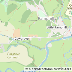 Map of Wimborne, Dorset