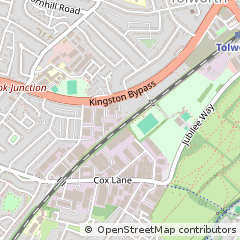Map of Surbiton, Surrey