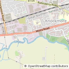 Map of Lisburn, Antrim