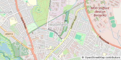 Map of Stafford