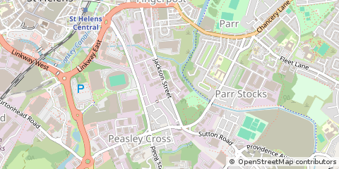 Map of ST. Helens, Merseyside