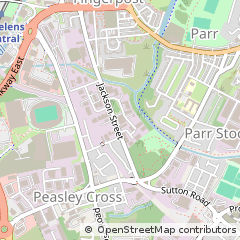 Map of ST. Helens, Merseyside