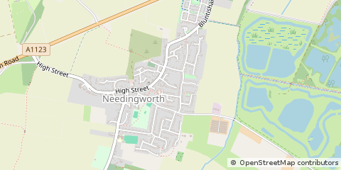 Map of ST Ives, Cambs