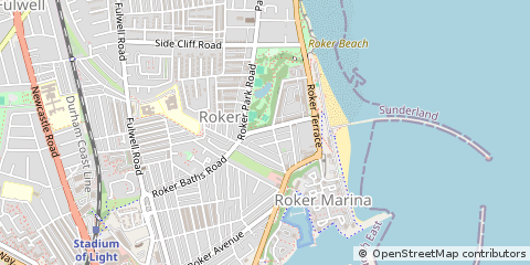 Map of Sunderland