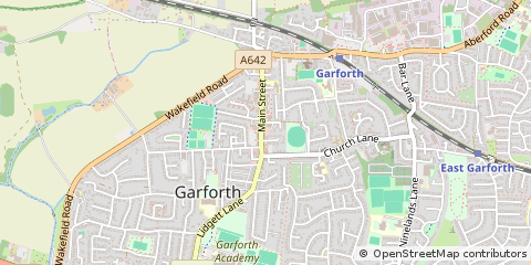 Map of Leeds, West Yorkshire
