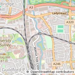 Map of Surrey