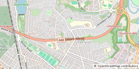 Map of Cardiff