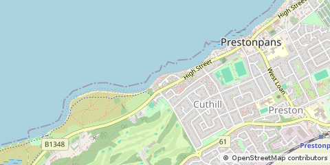 Map of Prestonpans, East Lothian
