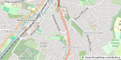 Map of Sheffield