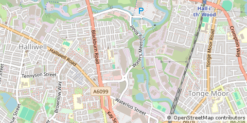Map of Bolton, Lancashire