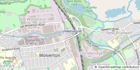 Map of Milton Keynes, Buckinghamshire