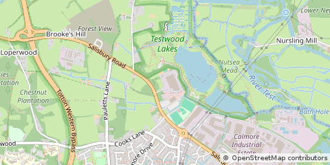 Map of Southampton, Hants