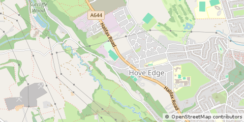 Map of Brighouse, West Yorkshire