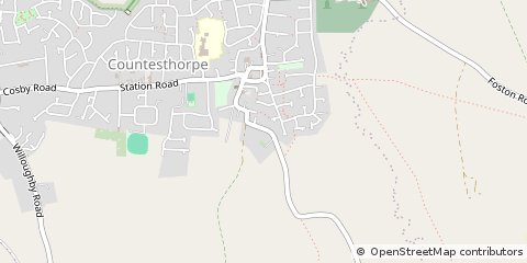 Map of Leicester, Leicestershire