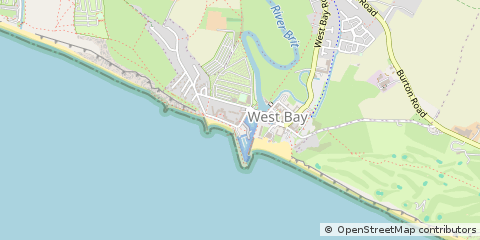 Map of Bridport, Dorset