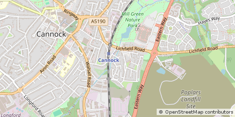 Map of Cannock