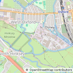 Map of Oxford, Oxfordshire
