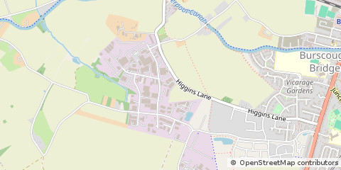 Map of Burscough, Lancashire