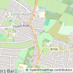 Map of Potters BAR, Hertfordshire