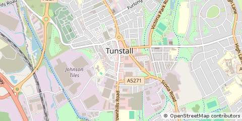 Map of Stoke-on-Trent, Staffordshire