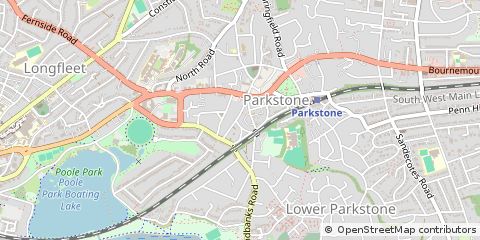Map of Poole, Dorset