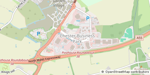 Map of Chester, Cheshire