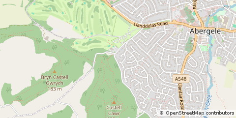 Map of Abergele, Conwy